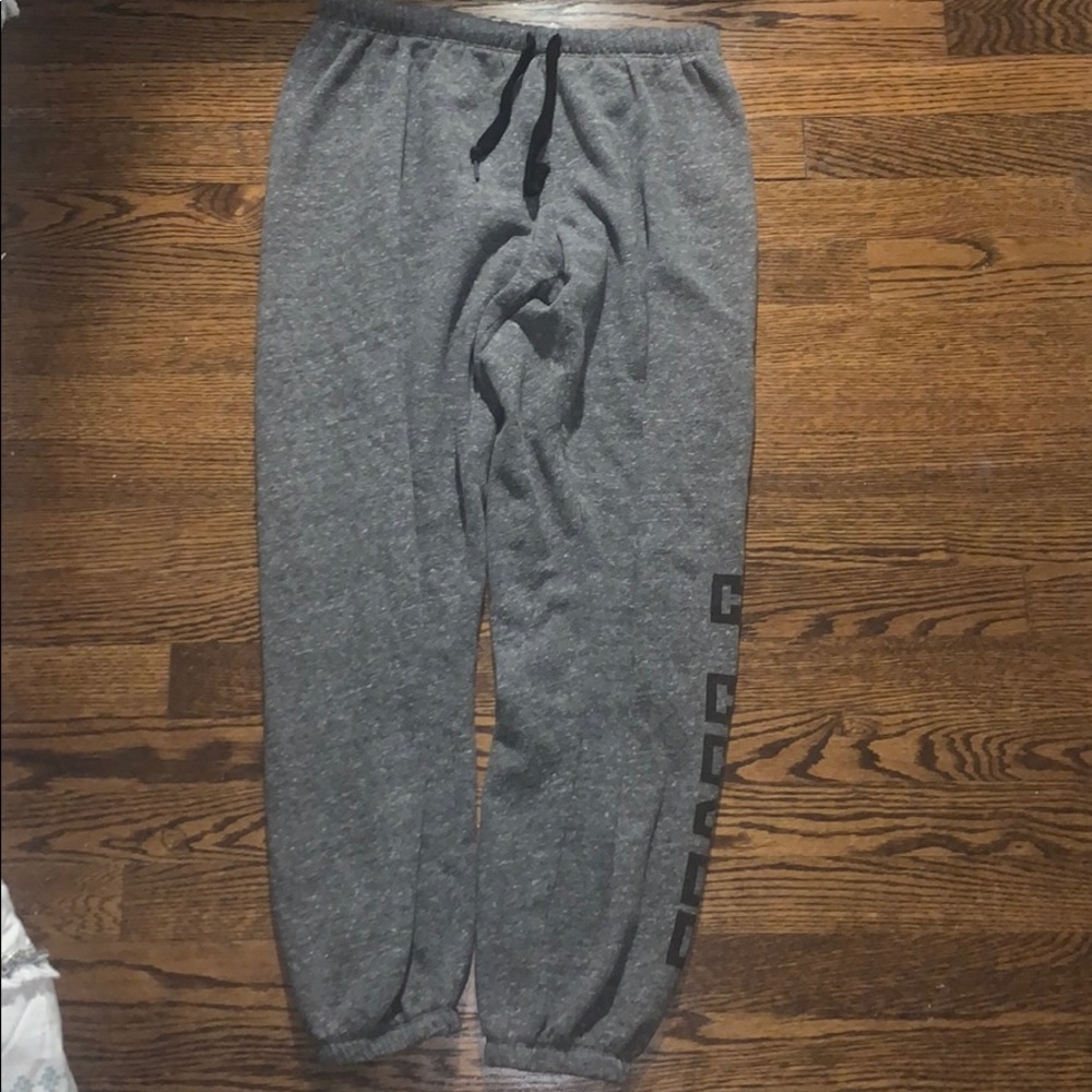 PINK grey sweatpants